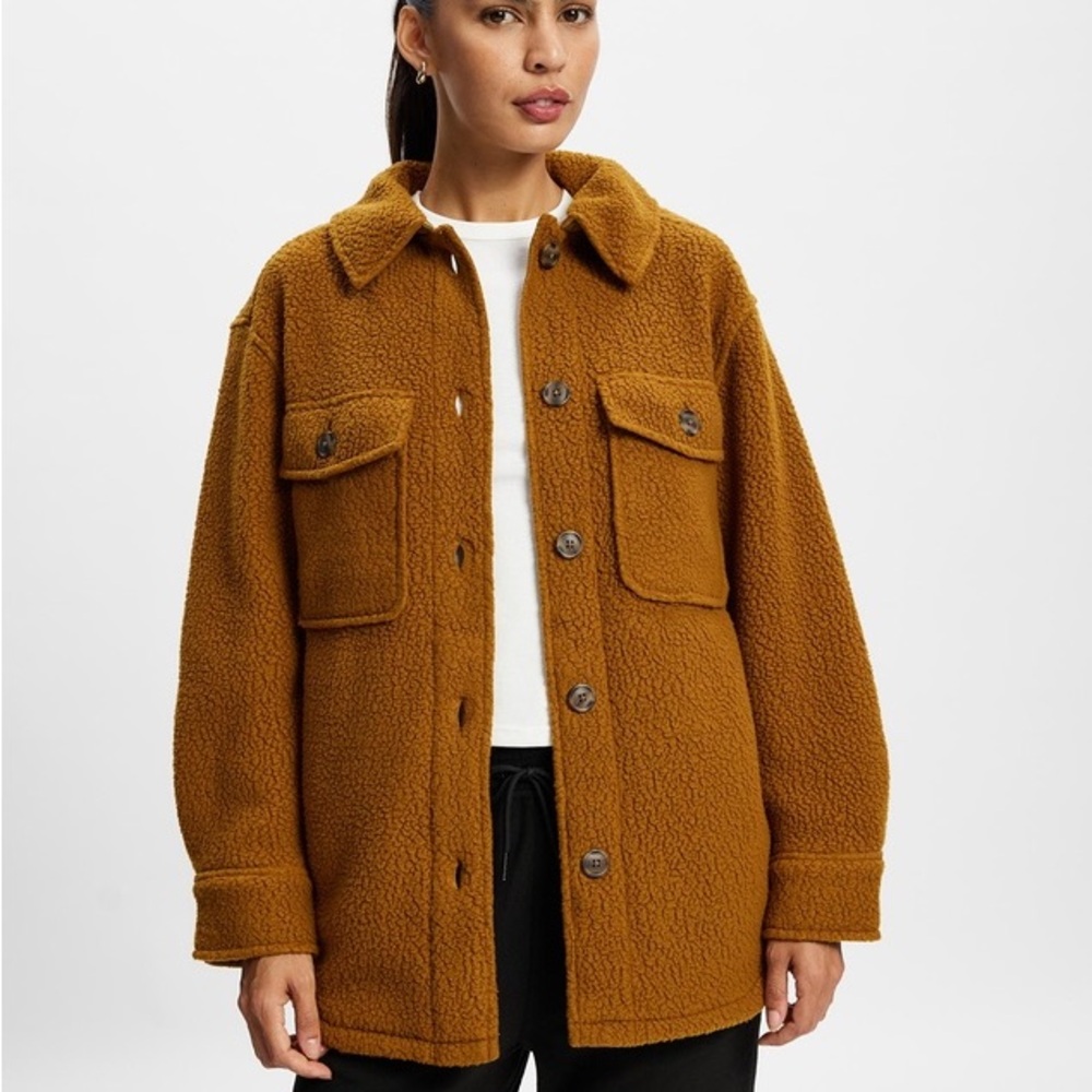 🛑 Patagonia Women's Retro Pile Fleece Shacket/Teddy (S - Shelter Brown)